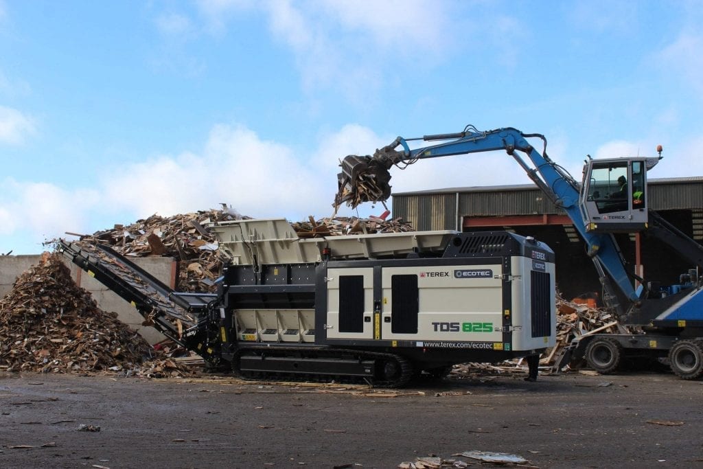 Terex Ecotec TDS 825 slow speed shredder