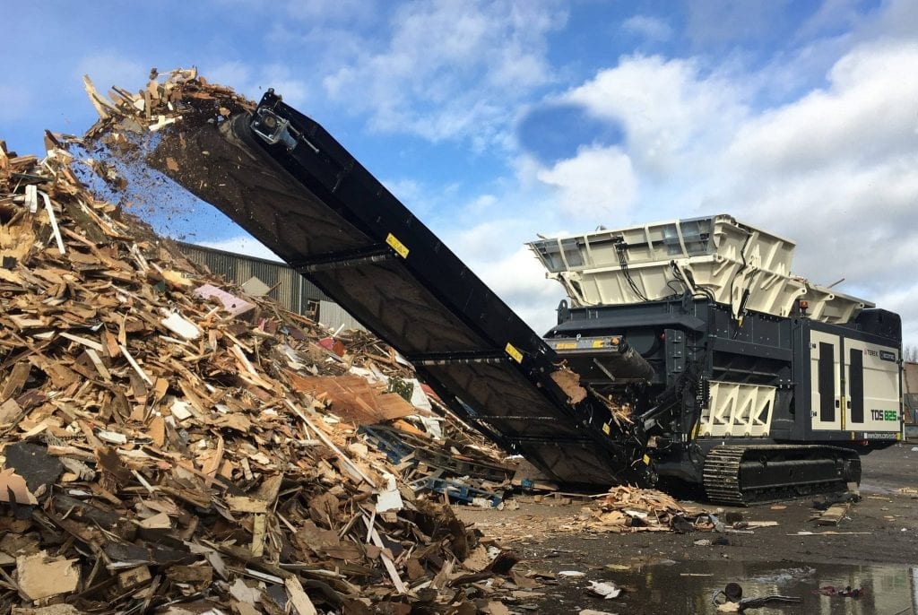 Terex Ecotec TDS 825 slow speed shredder