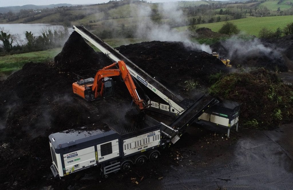 Terex Ecotec TSS 390 slow-speed shredder