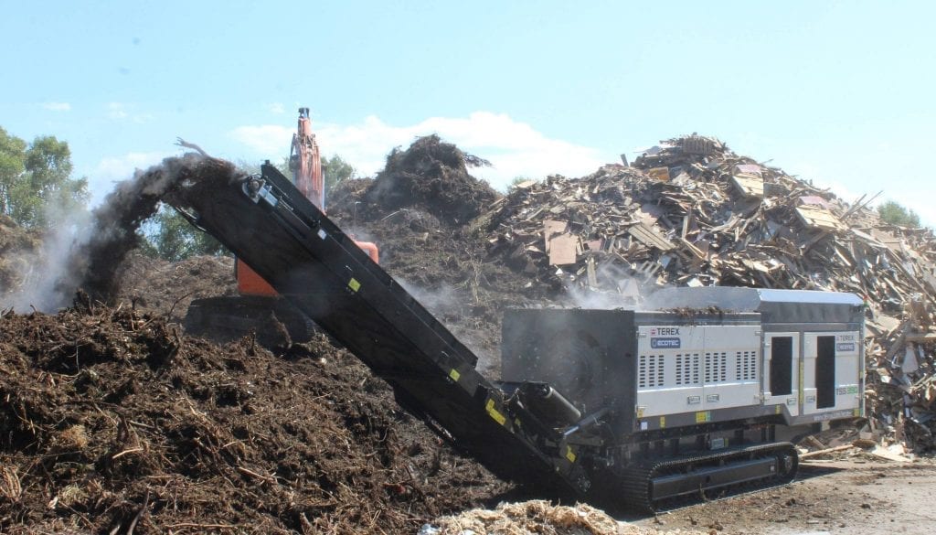 Terex Ecotec TSS 390 slow-speed shredder