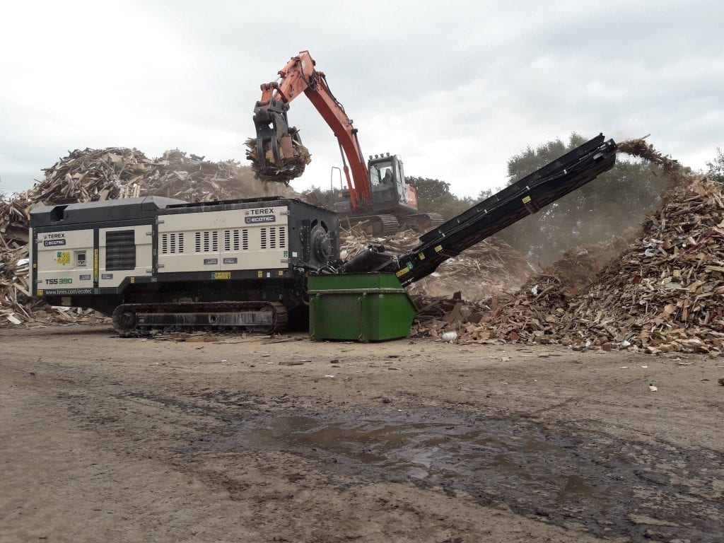 Terex Ecotec TSS 390 slow-speed shredder