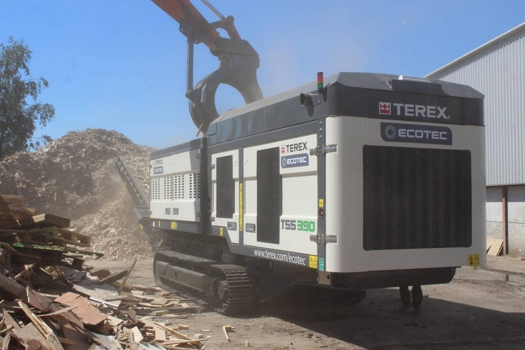 Terex Ecotec TSS 390 slow-speed shredder