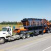 Portable crushing and screening plant.