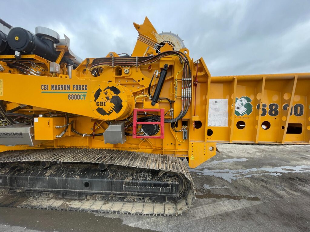 2023CBI 6800CT horizontal grinder for wood waste and forestry.