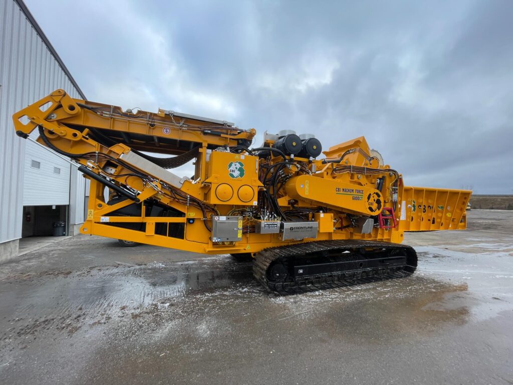 2023CBI 6800CT horizontal grinder for wood waste and forestry.